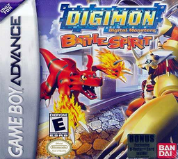 Digimon Battle Spirit box art for GameBoy Advance